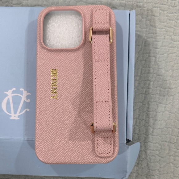 Pink iPhone 14 Pro Case with Strap - Picture 4 of 7